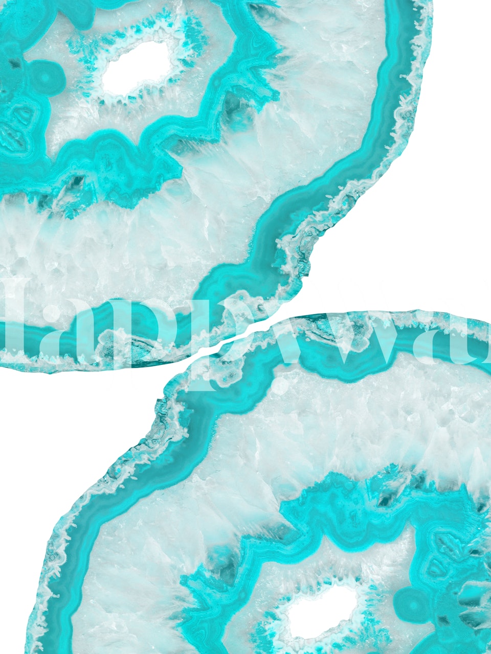 Turquoise agate pattern wallpaper featuring swirling turquoise and white designs