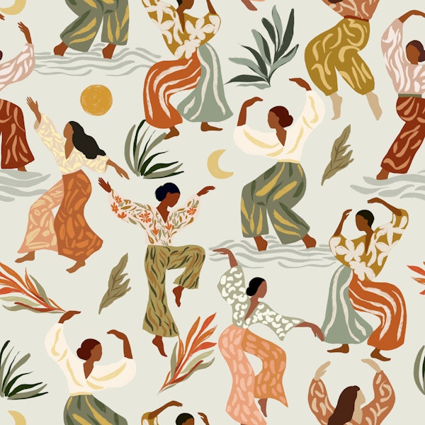 Boho Dancers in Earthy Tones