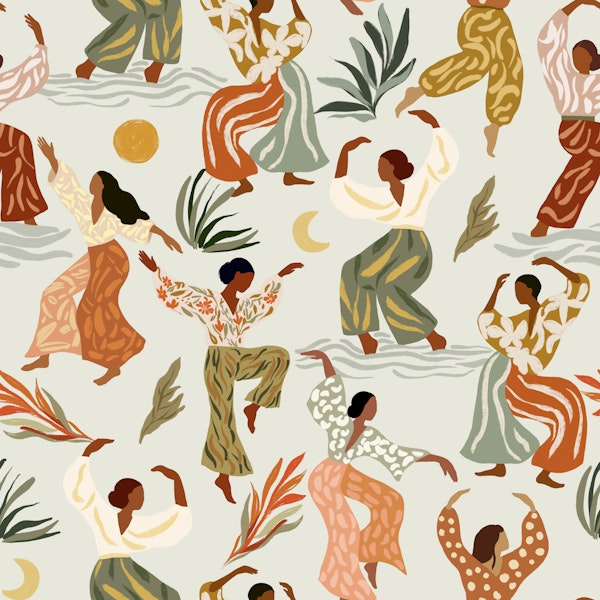 Boho Dancers in Earthy Tones