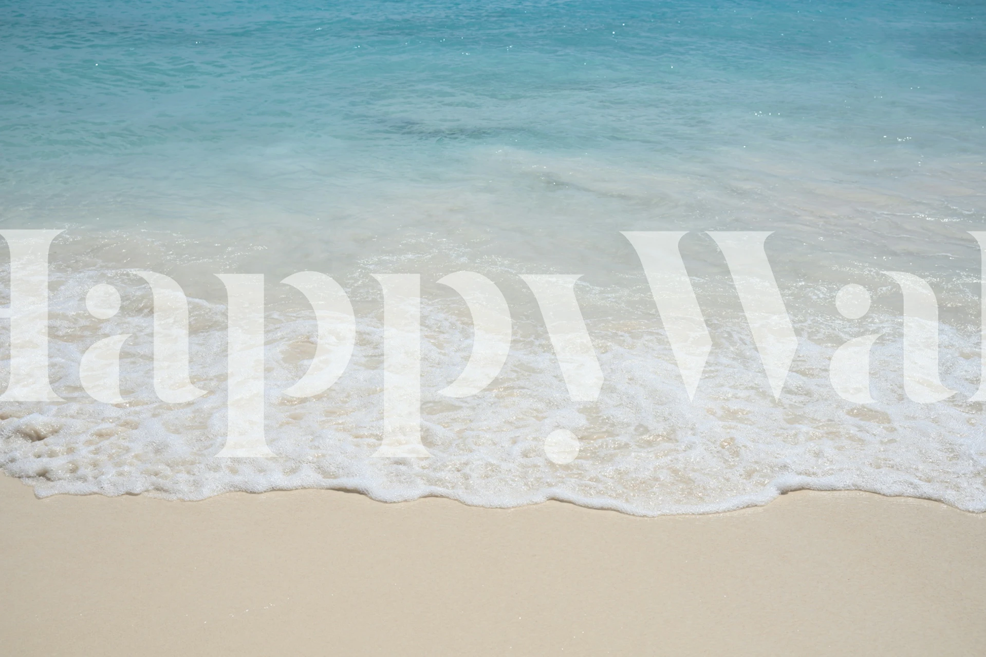 Caribbean Ocean Beach wallpaper displaying serene waves
