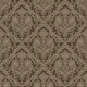 Chocolate Brown Damask Botanicals