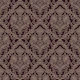 Plum and Gold Botanical Damask
