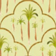 Tropical Palm Tree Trellis Pattern Sage Green