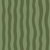 Wavy stripes - sage and rosemary green -Med L wallpaper