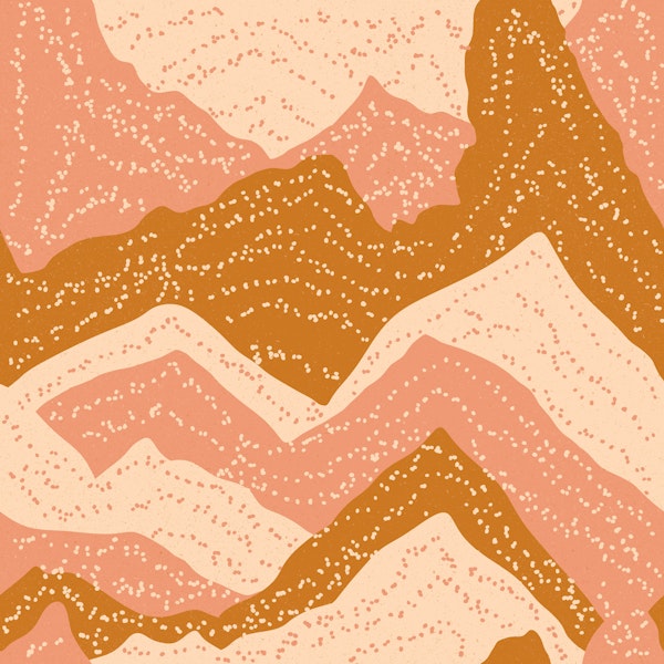 Peach Sand Abstract Dunes
