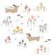 Dachshund and Wildflowers