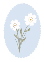 Scandi Daisy papiers peint