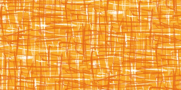 Mid Century Modern Woven Orange Pattern