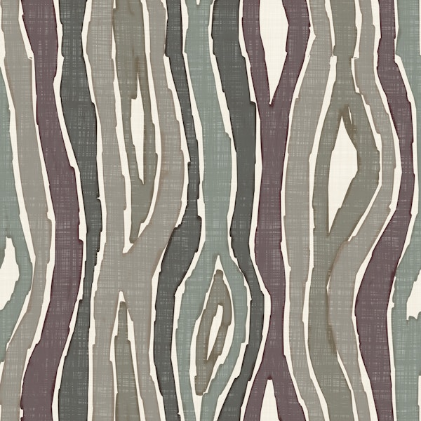 Woodgrain Vertical Stripes - Earthy Muted