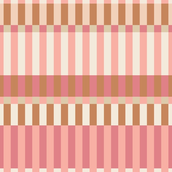 Retro Pastel Stripe Grid