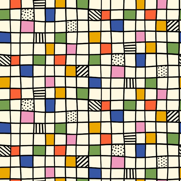 Playful Hand Drawn Grid