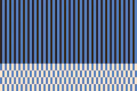 Geometric dual stripes block - blue & black tapet