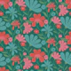Scandinavian Teal Garden Folk Florals