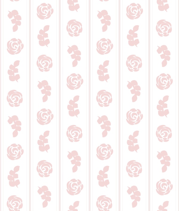 Blush Rose Stripe Floral