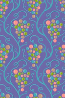 Grape Vines Retro Fresh Fruit Summer Purple wallpaper