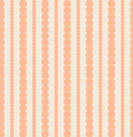 Blush Peach Scallop Stripes tapete