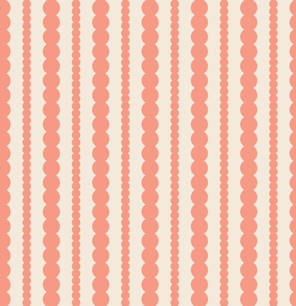 Minimal Coral Beaded Lines
