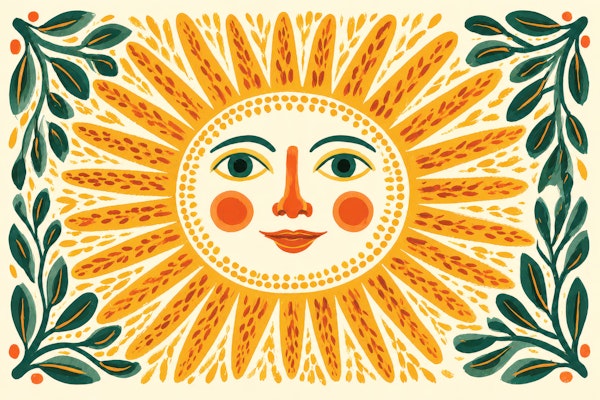 Folk Art Sunburst