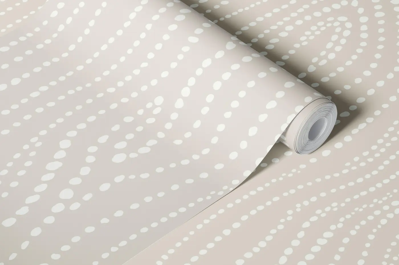 Neutral Taupe Dotted Woodgrain Texture Lines wallpaper roll