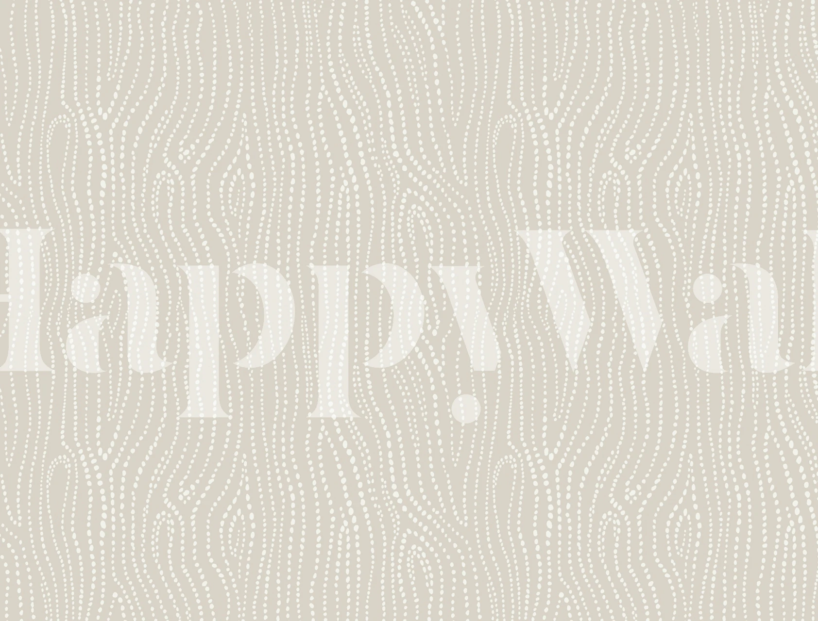 Neutral taupe dotted woodgrain wallpaper in room