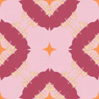 Midcentury Rose Geometric Tile tapeet