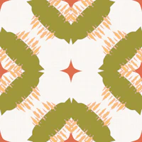 Midcentury Olive Geometric Tile tapeet