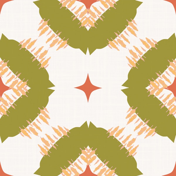 Midcentury Olive Geometric Tile