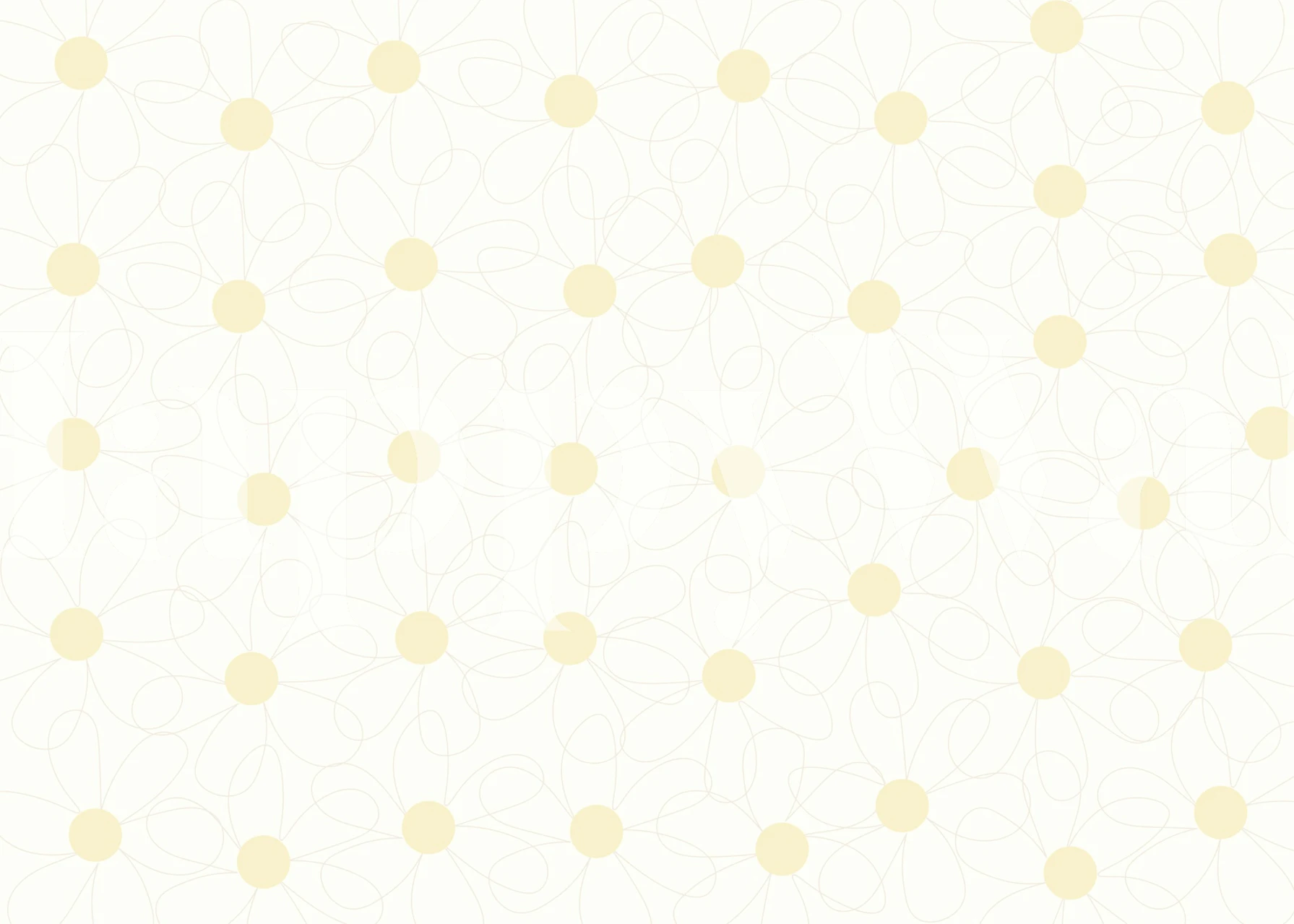 Daisy garden wallpaper in a room