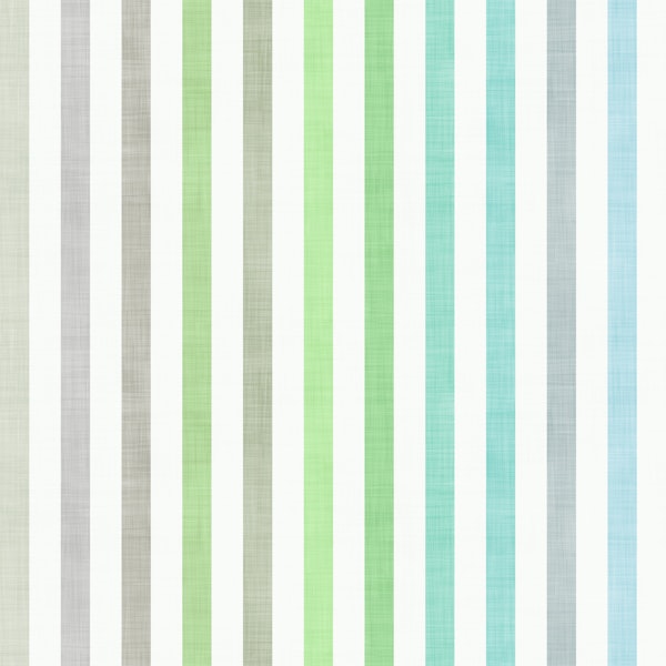 Soft Green and Blue Rainbow Stripes