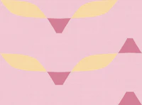 Pink Midcentury Geometric Waves tapete