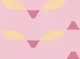 Pink Midcentury Geometric Waves