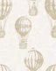 Woodland Friends in Balloons - beige