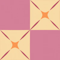 Mid Century Raspberry Cream Blocks tapety