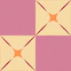 Mid Century Raspberry Cream Blocks