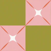 Mid Century Pink Olive Blocks tapety