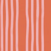 Blush and Coral Painted Stripes wallpaper