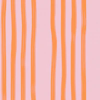 Peach Pink Painted Stripes wallpaper