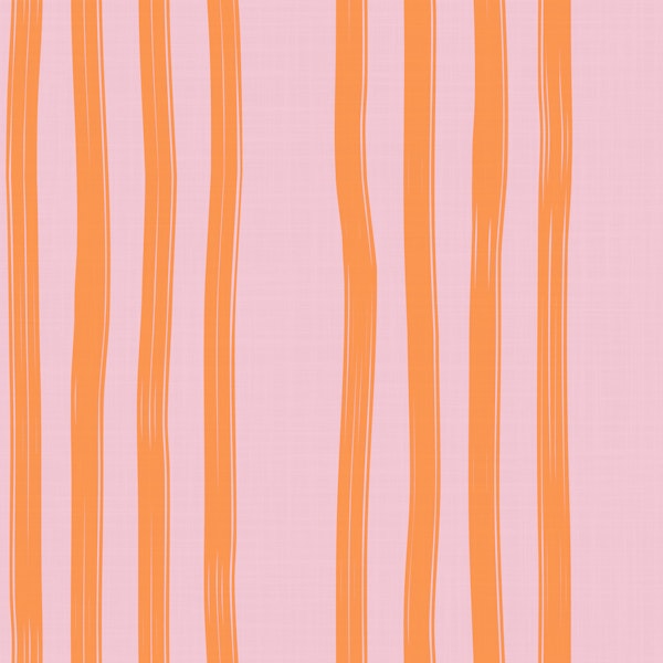 Peach Pink Painted Stripes