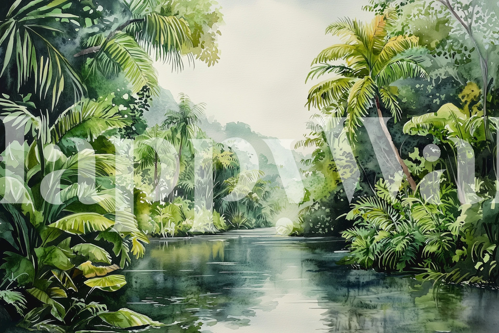 Rainforest Lagoon Calm tapete