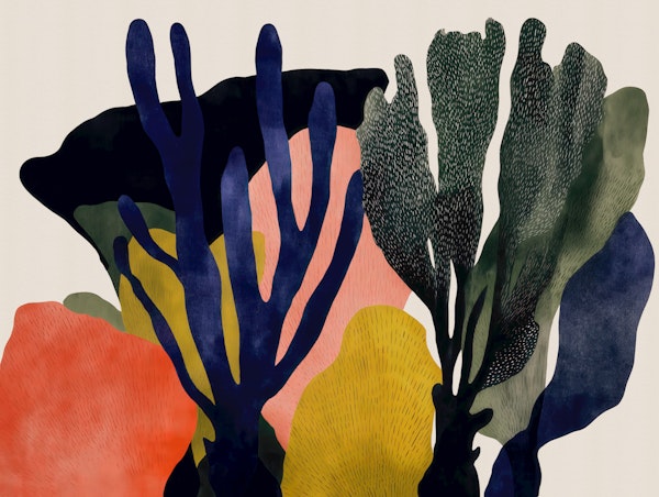 Abstract Seaweed Garden