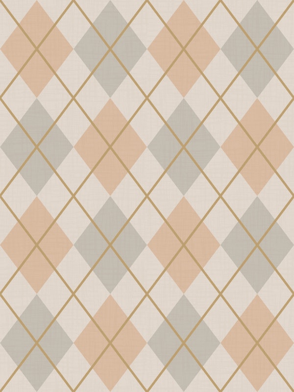 Scandi Argyle in Beige and Sage