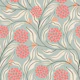 Bold Modern Trailing Floral Hydrangeas Sage