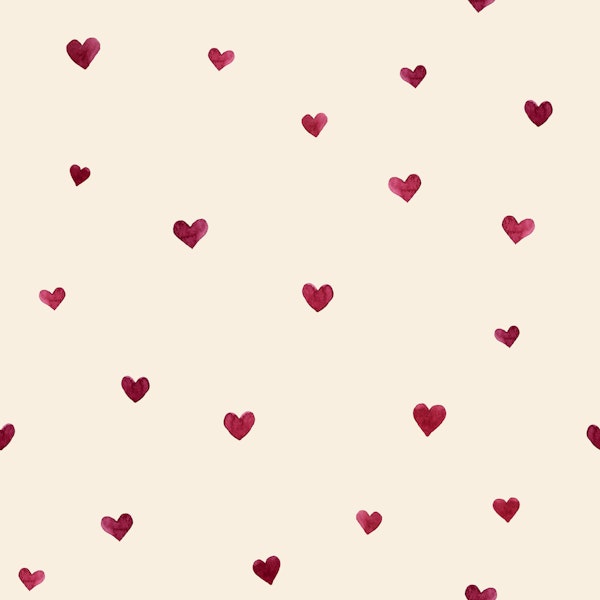 Minimal Beige Heart Confetti