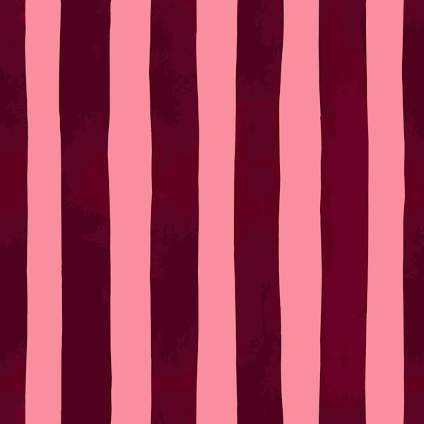 Hand Painted Vertical Stripe Burgundy
