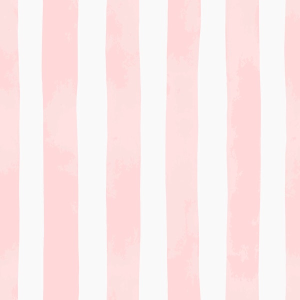 Hand Painted Vertical Stripe Pink