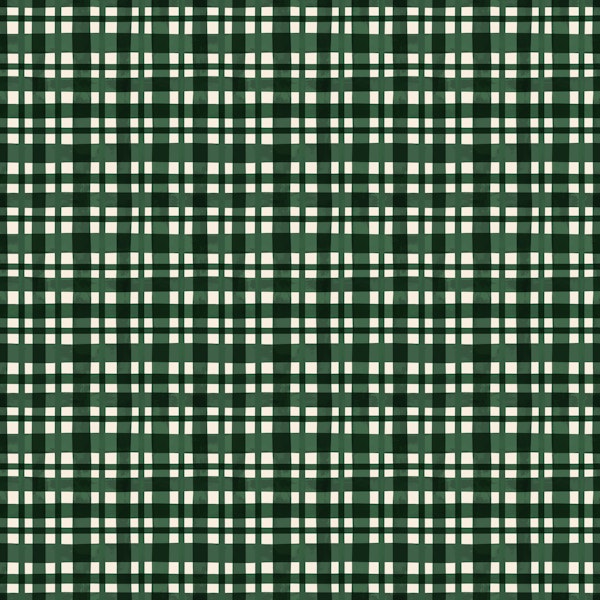 Cozy Cabin Plaid Checks Green
