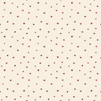 Minimal Beige Heart Confetti Mini behang