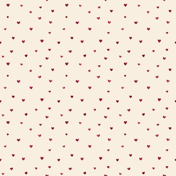 Minimal Beige Heart Confetti Mini