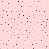 Minimal Pink Heart Confetti Mini behang