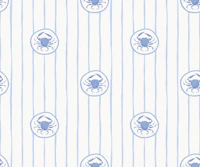 Nautical Crabs - Classic Coastal Blue tapety